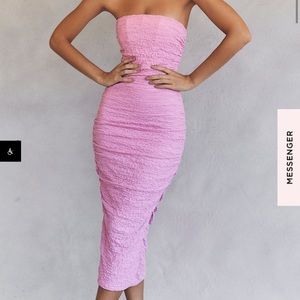 House Of CB Tana Strapless Corset Midi Dress